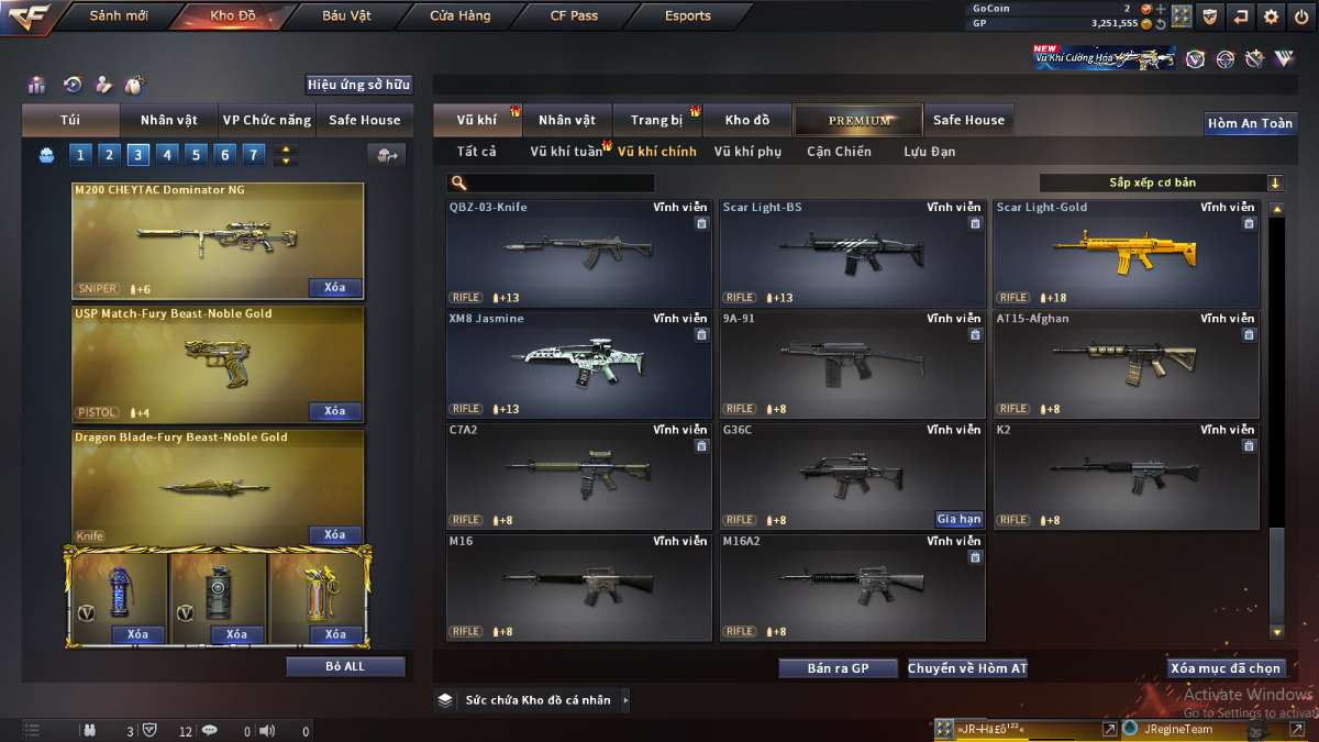 shop acc cf uy tin gia re